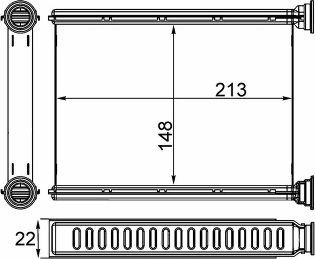 MAHLE AH 250 000S Wärmetauscher Innenraumheizung Kühler für NISSAN JUKE (F15) CUBE (Z12) LEAF