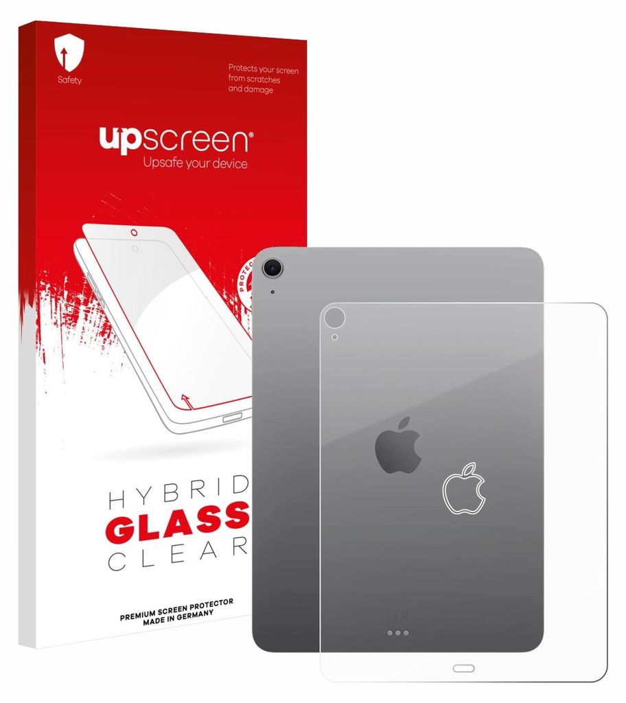 upscreen Schutzglas für Apple iPad Air 13" M4 2026 (Rückseite) Schutzfolie Panzer Folie Glas Display Schutz klar