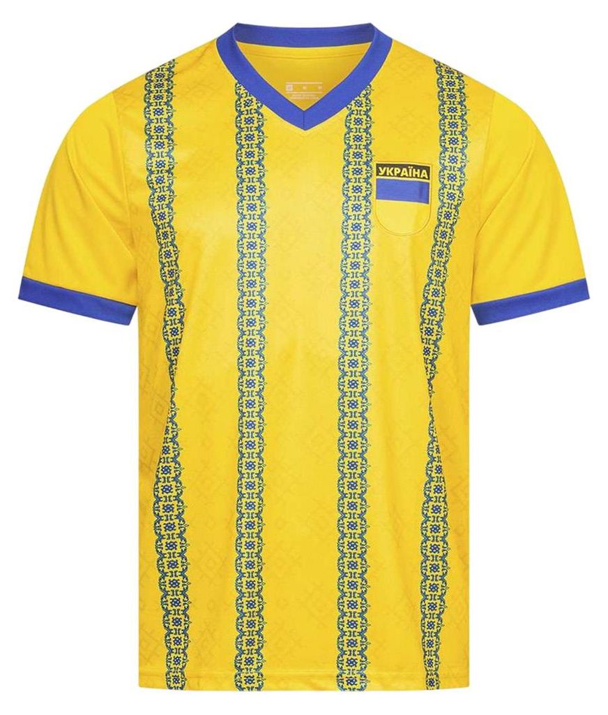 JELEX Herren Ukraine Trikot Retro History yellow/blue M