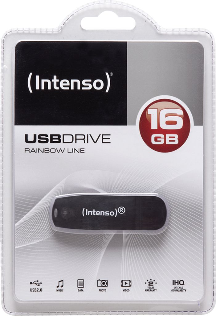 USB Pendrive INTENSO Rainbow Line 16 GB Schwarz 16 GB USB Obrázok produktu 7