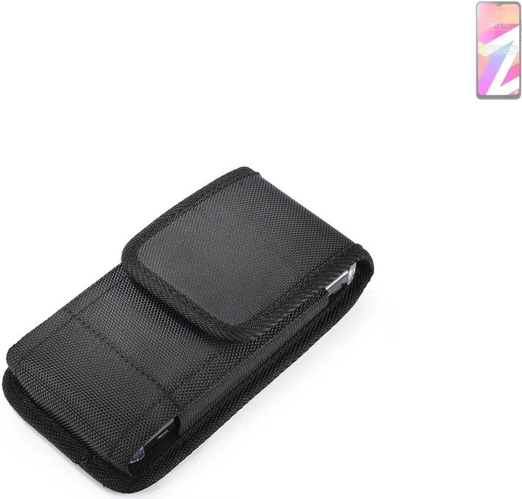 Holster Gürteltasche kompatibel mit Lava Z3 Holster Gürtel Tasche wasserabweisend Handy Hülle Schutz Hülle Outdoor schwarz K-S-Trade