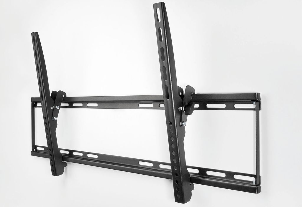 Goobay 63495 TV EasyFlex Slim XL, Schwarz - extraflacher, neigbarer Halter für TVs bis 190 cm (75'')