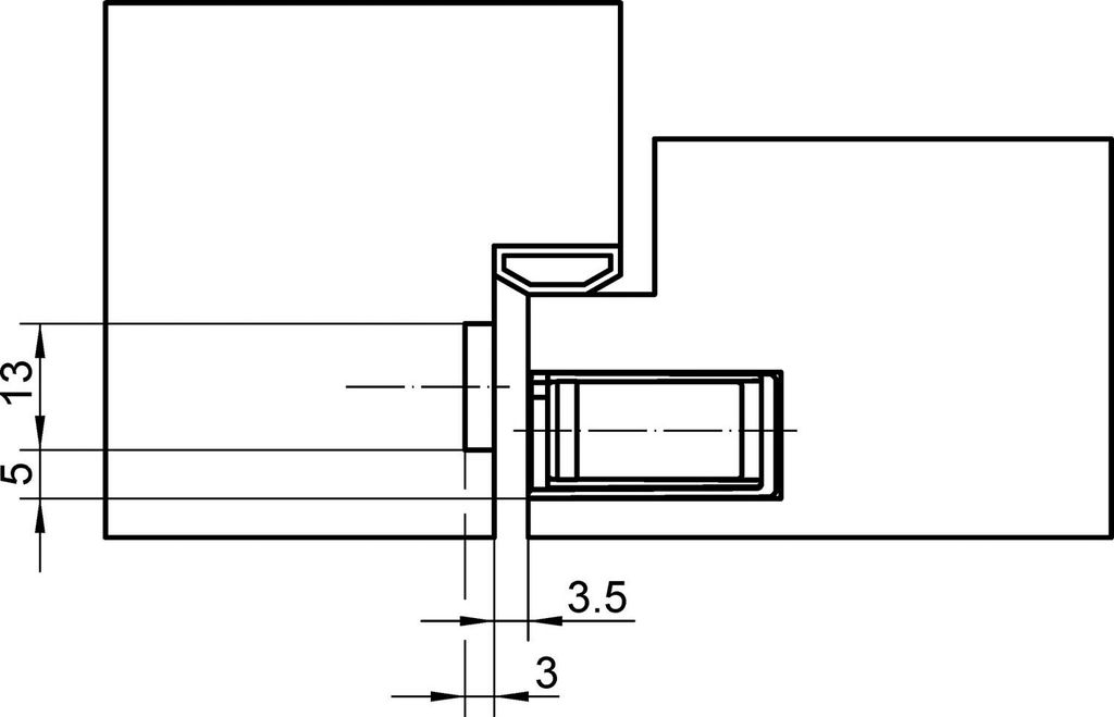 SIMONSWERK piastra magnetica KCM 50/H VA ma geb - 5 170096 Immagine del prodotto 