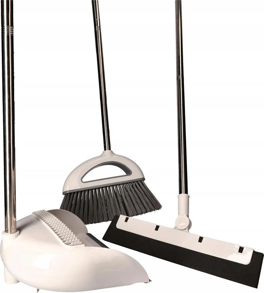 Set Pulizia Ufficio Bianco 3 Pezzi | Soluzione Compatta Professionale