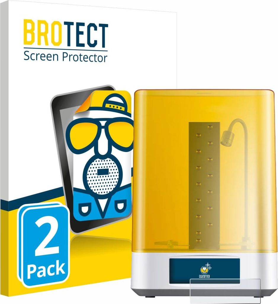 2x BROTECT Schutzfolie für Anycubic Wash & Cure 3 Plus Displayschutz Displayschutzfolie Folie Matt Entspiegelungsfolie