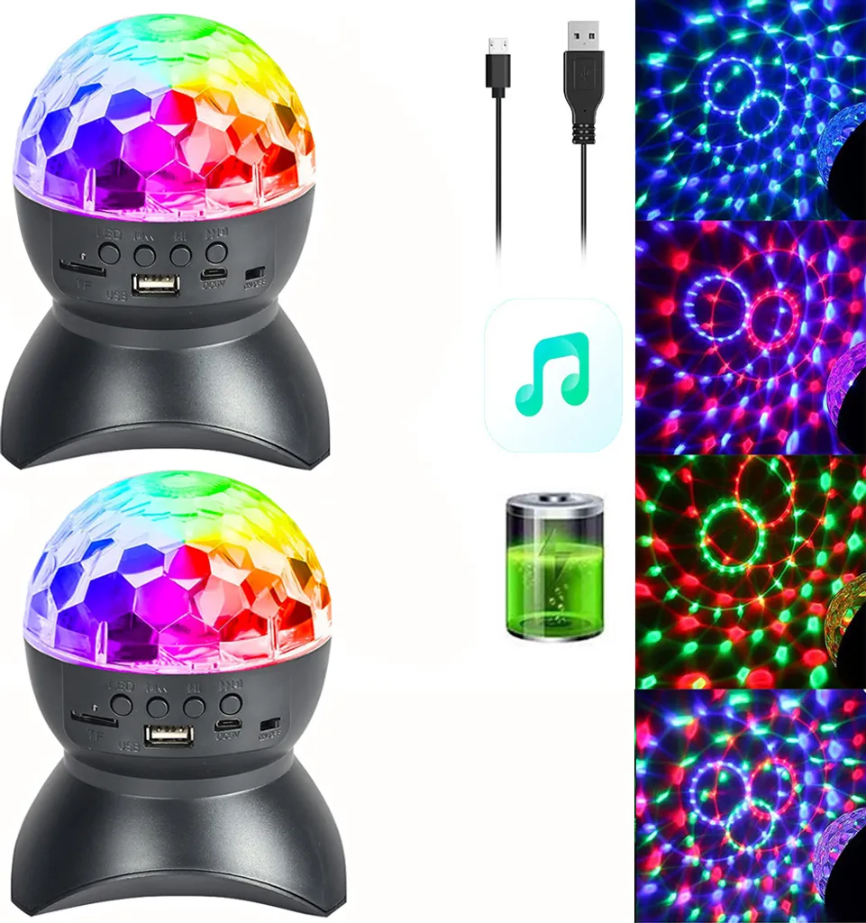 Boule Disco LED Sans Fil pour Éclairer Facilement Vos Fêtes et Soirées