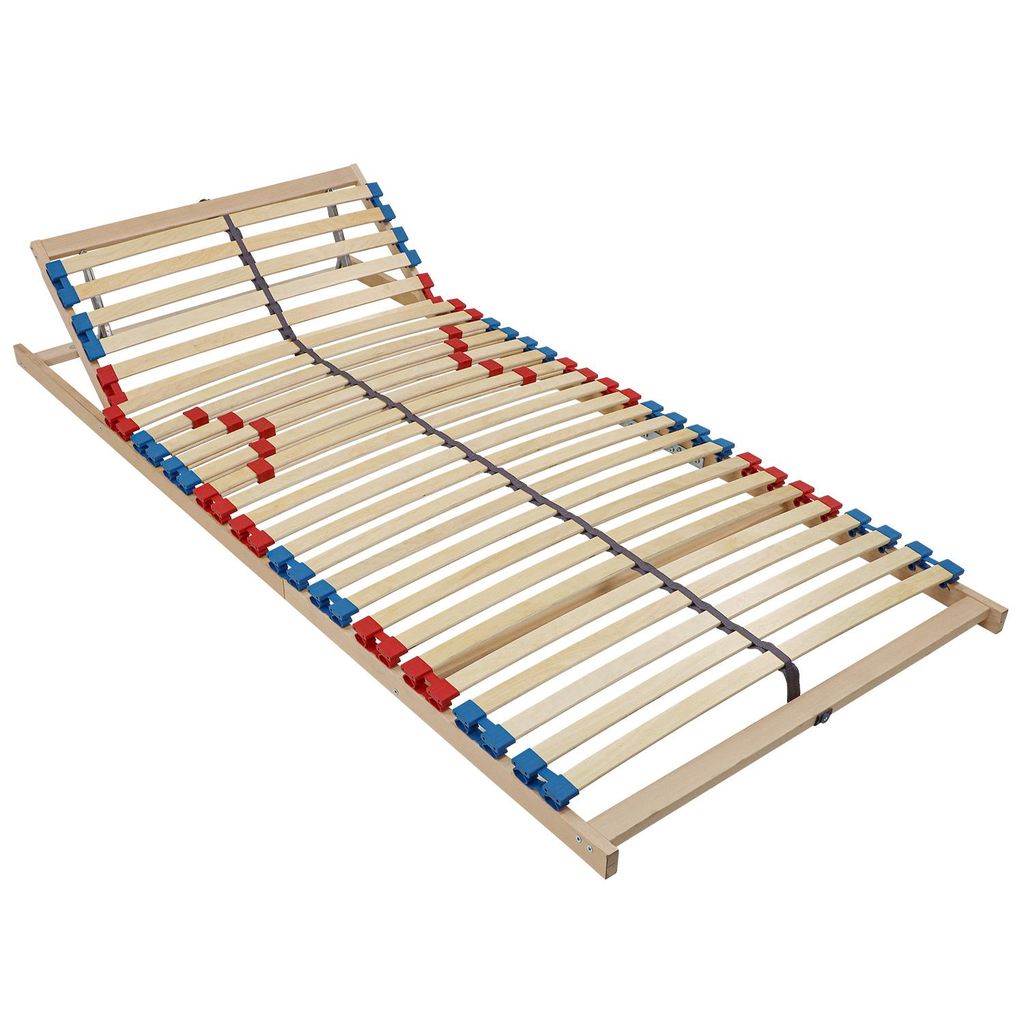 Beco Lattenrost Easy Fit K / 90 x 200 cm /Test / Kopfteil verstellbar / 28 Federholzleisten / einfache Selbstmontage / Germany