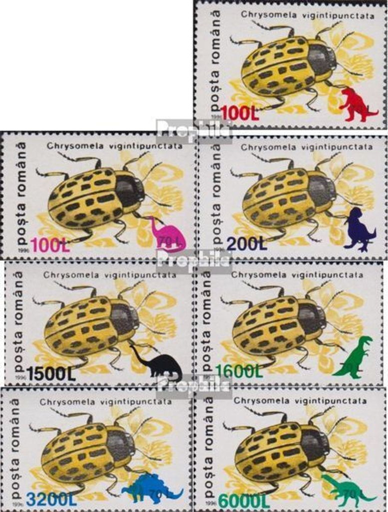 Briefmarken Rumänien 1999 Mi 5394-5400 (kompl.Ausg.) postfrisch Freimarken