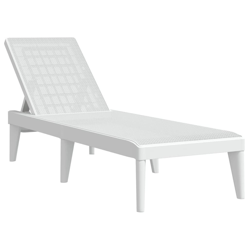 Bain de soleil blanc 186x60x29 cm PP Image du produit 