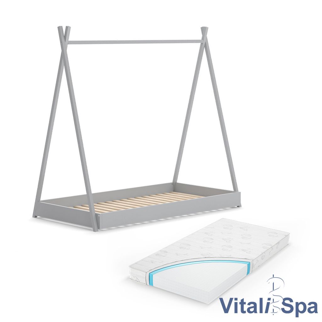 Set Chambre Enfant VitaliSpa Malia - Blanc/Chêne 4 Pièces