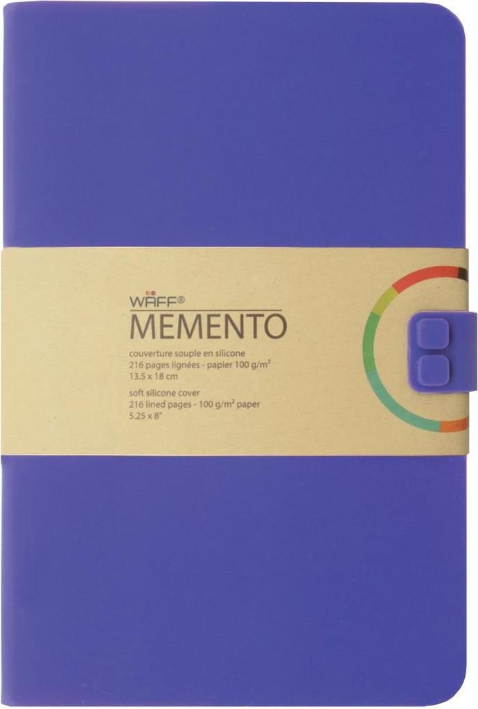 Waff Notizbuch Journal A5 lila mit weichem Einband und Druckverschluss