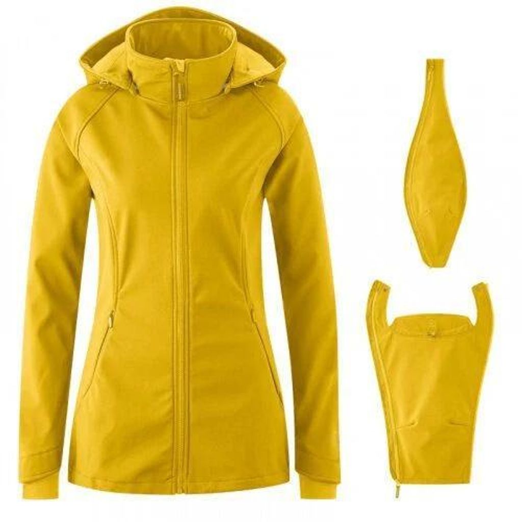 mamalila Softshell-Tragejacke Allrounder senf
