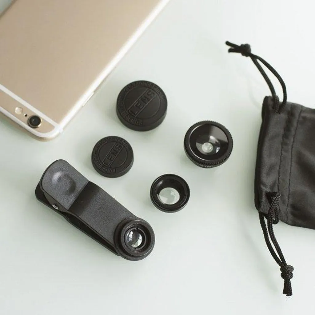 Objectifs Smartphone 3 en 1 Multi-Options Fixation Universelle Clip-On