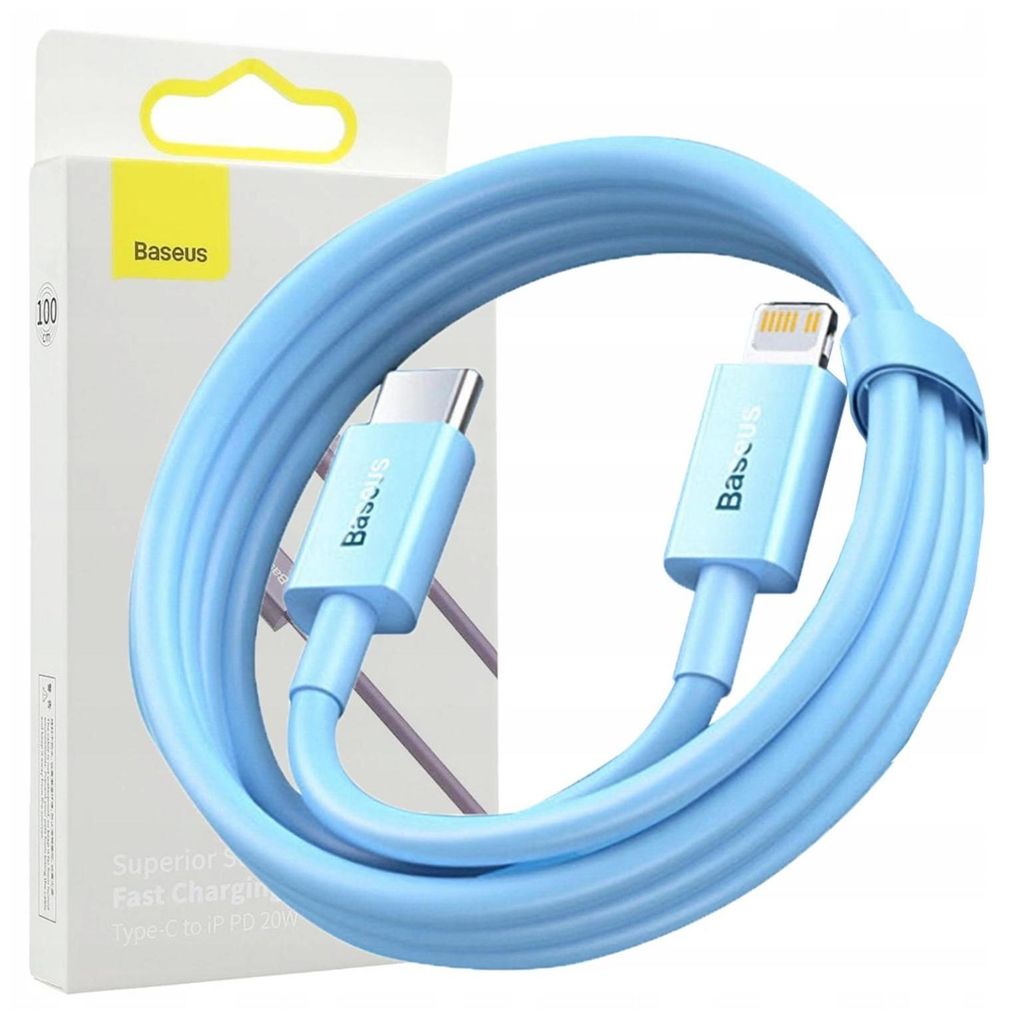 Câble Usb-C Do Lightning Baseus Pd 20W 1M (Niebieski) Image du produit 