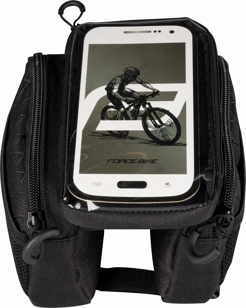 Support smartphone pour cadre de vélo noir idéal GPS et randonnée
