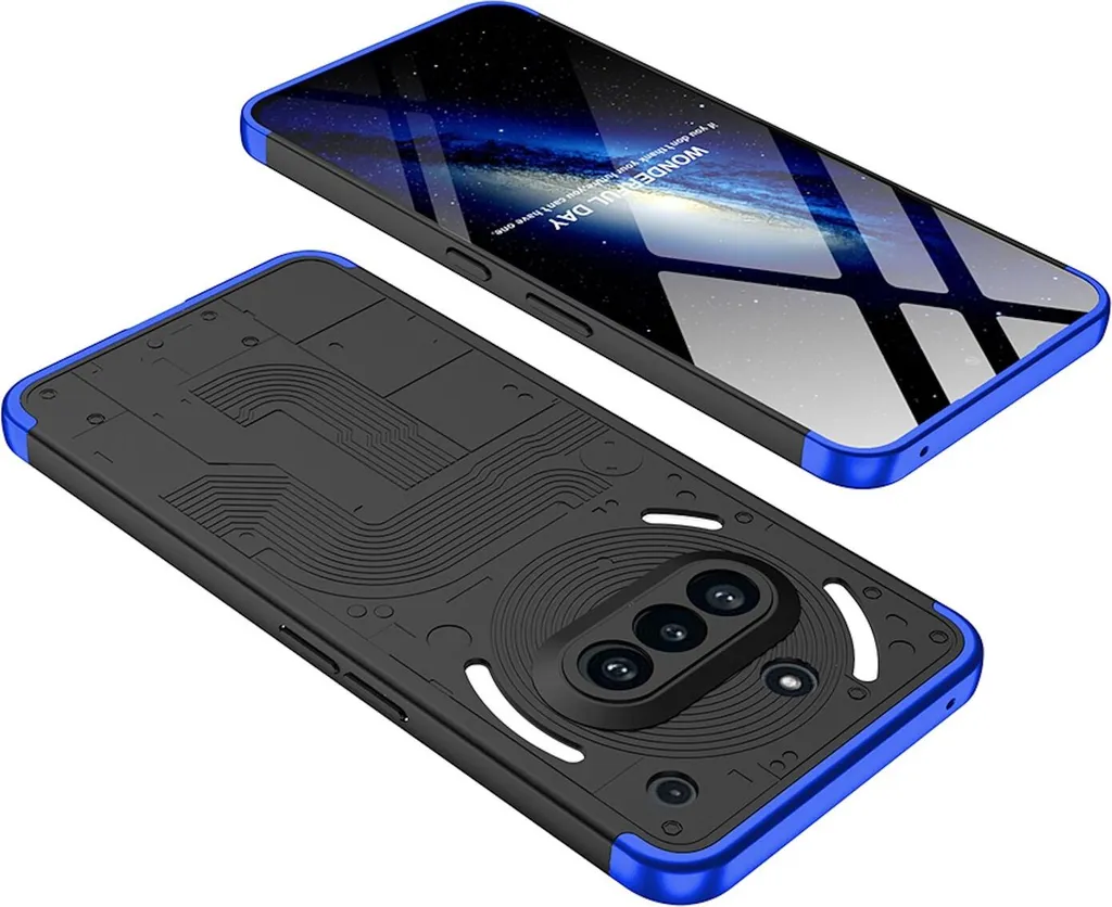 Custodia GKK Nothing Phone 3a Blu: Raffinatezza e Sicurezza Totale - 4