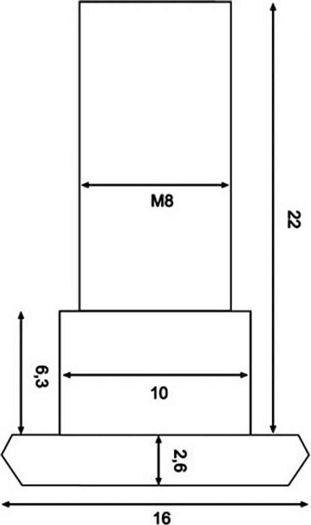 TRW Lucas Bremsscheibenschrauben 6er-Satz, Stahl 8,8, Passend für Viele Modelle