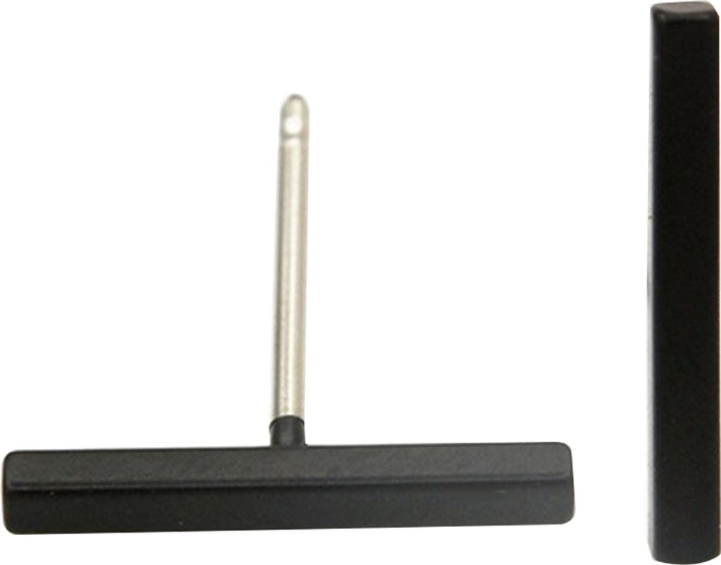 Minimalistische Bar Stick Line Damen Ohrstecker Party Schmuck Valentinstag Geschenk-Schwarz