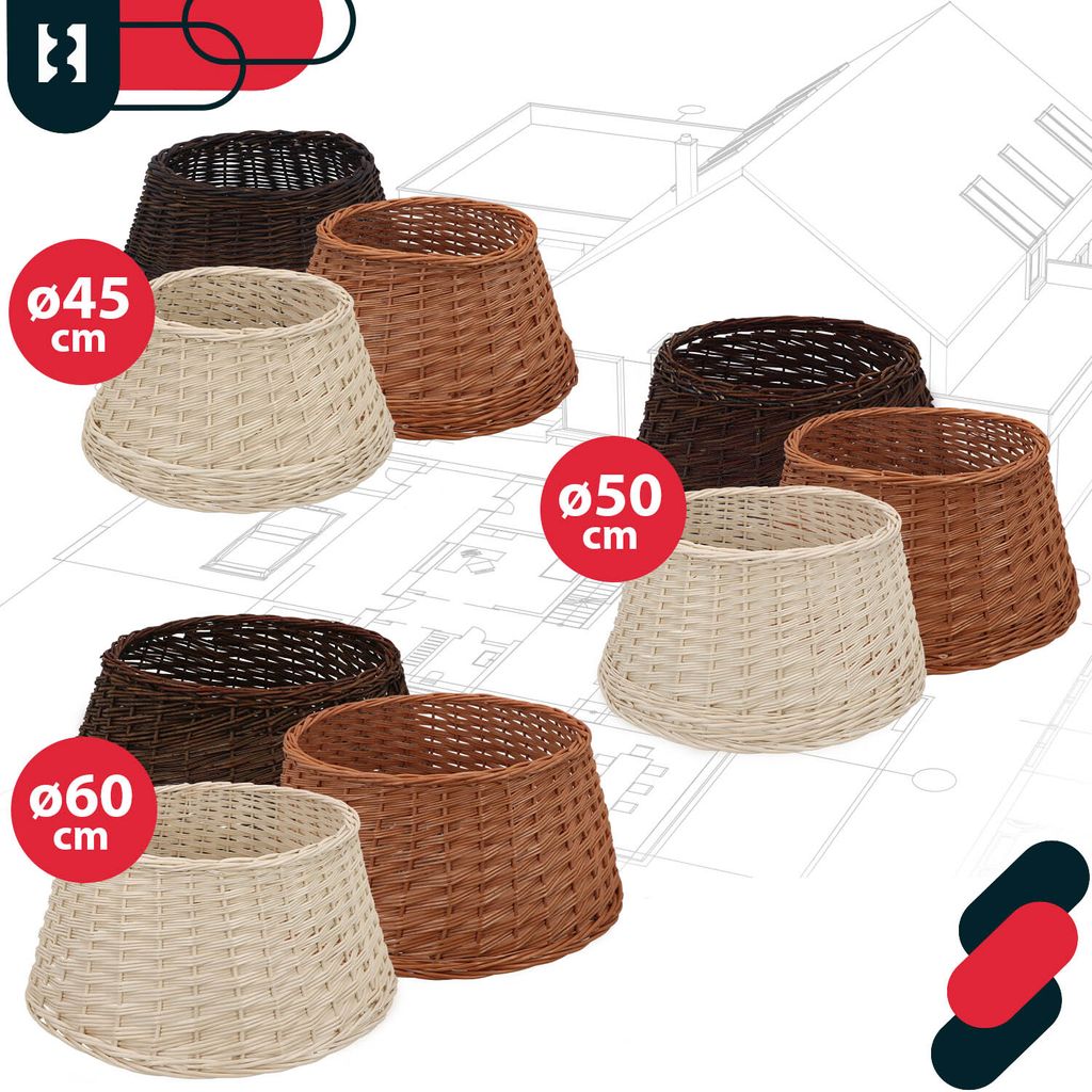 KOTARBAU® Sukně na vánoční stromek z vrby Ø 60 cm, stojan Obrázek produktu 8