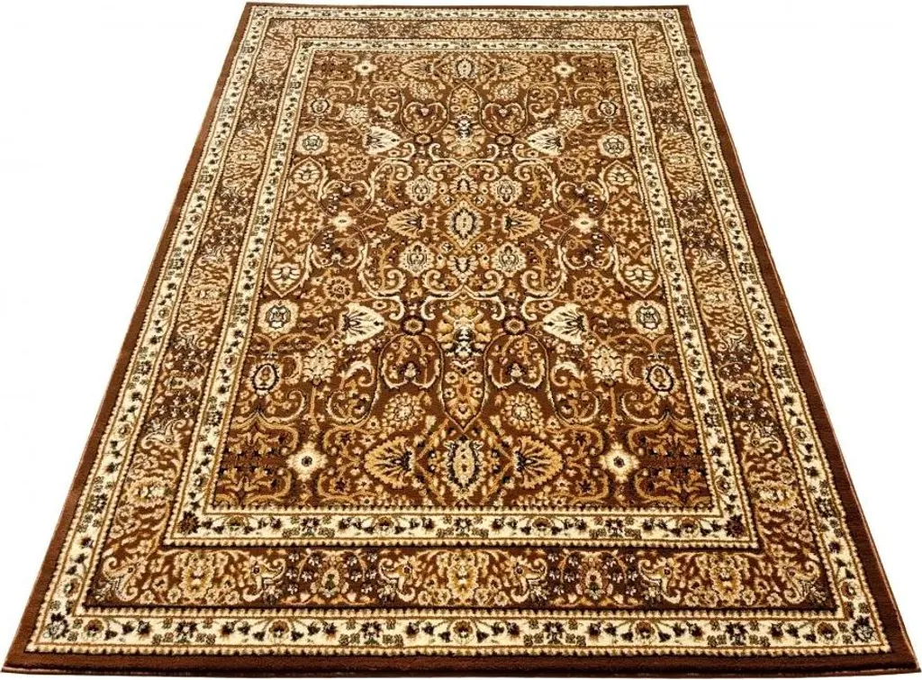 Tapis de salon LUCHO oriental marron 60x100 cm pour décoration chic