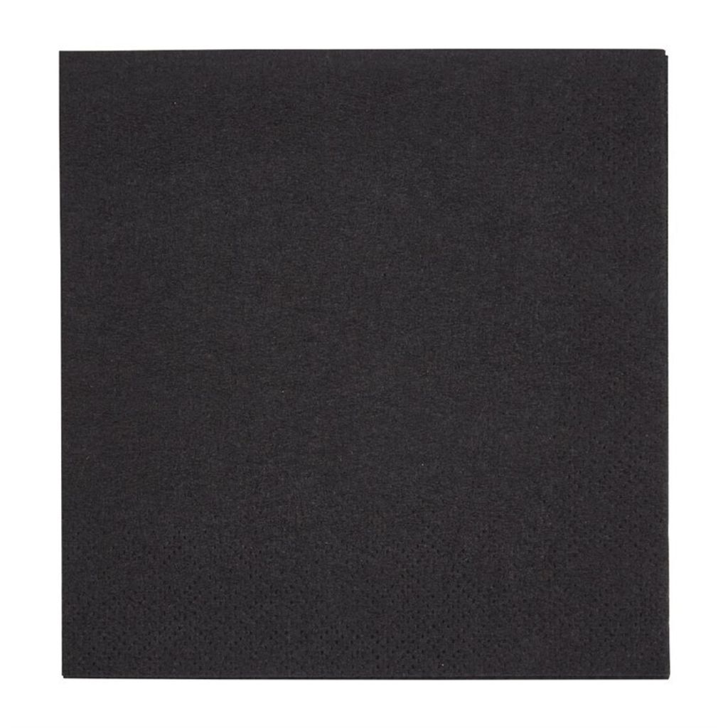 Fiesta Recyclable Cocktailservietten schwarz 24cm (4000 Stück)