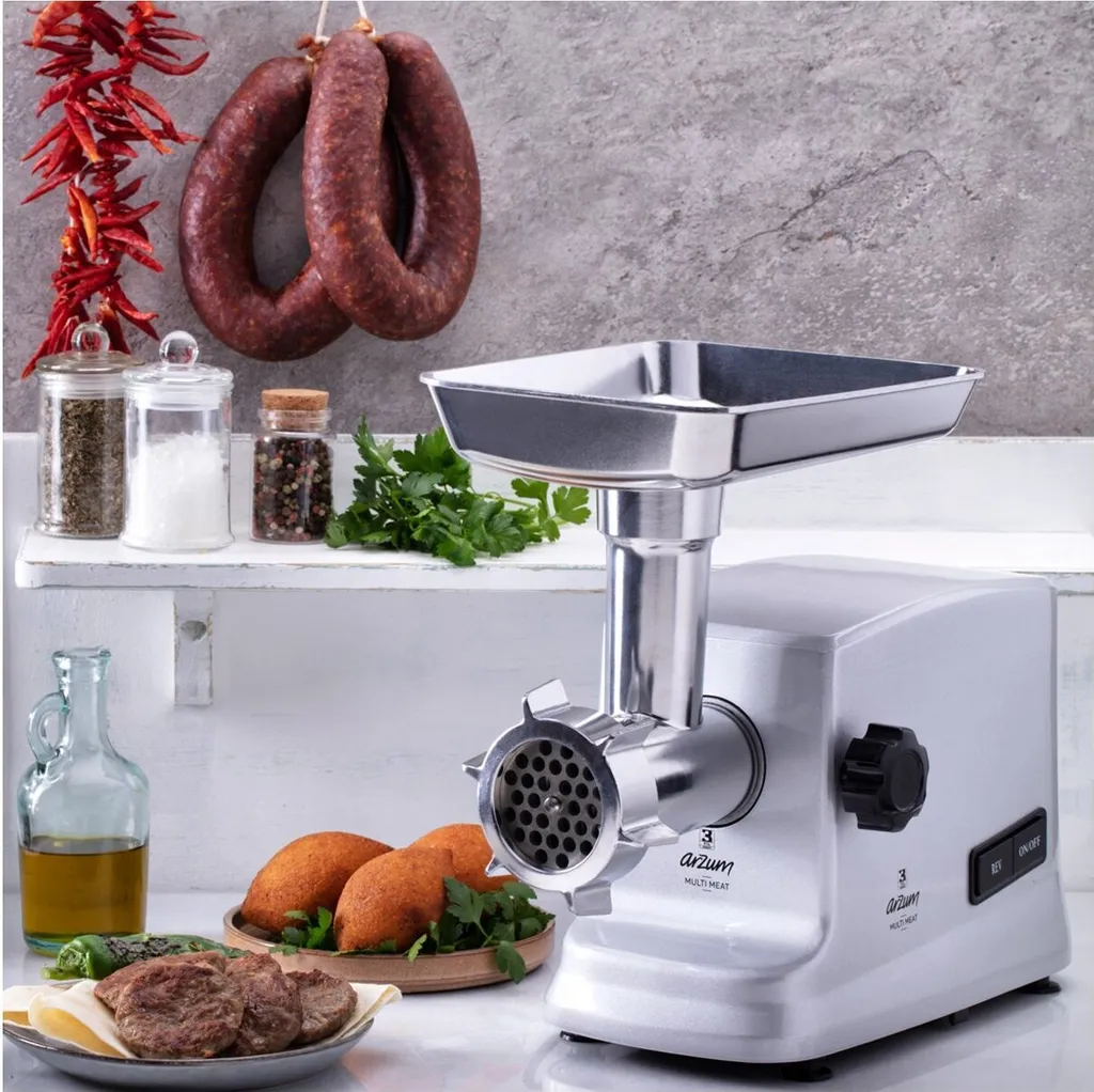 Hachoir à Viande Électrique Arzum AR1076 - Robot de Cuisine 2000 Watts