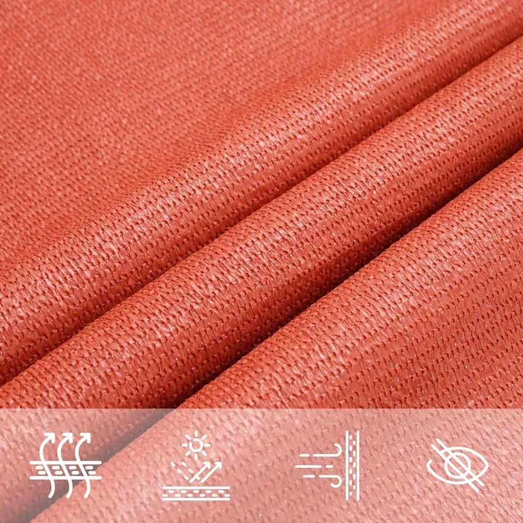 Vela Ombreggiante Economica HDPE 160g 4x4x5,8m Rossa - Prezzo Outlet - 7