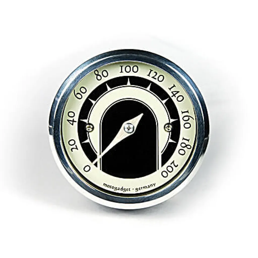 Mini Compteur Analogique 49mm Noir Universel pour Préparation Café Racer
