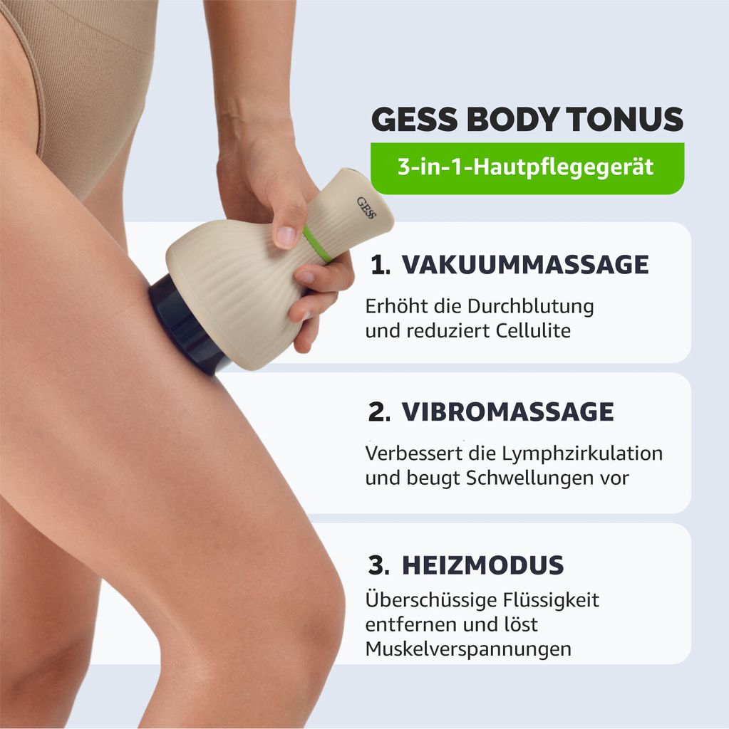 GESS Body Tonus, Körpervakuummassage, Vibrations- und Produktbild 3