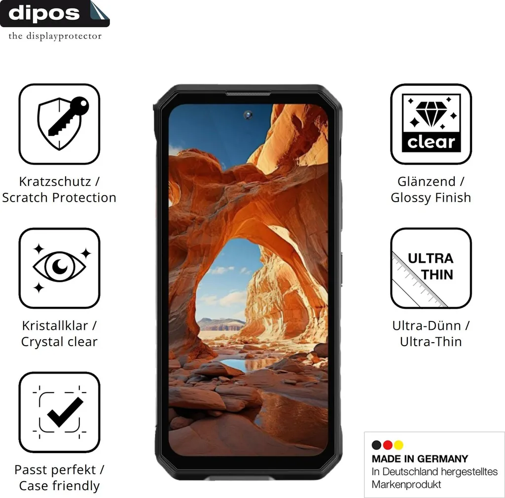 Protezione Display Oukitel WP58 Pro - Kit 4 Pellicole dipos Antigraffio - 7