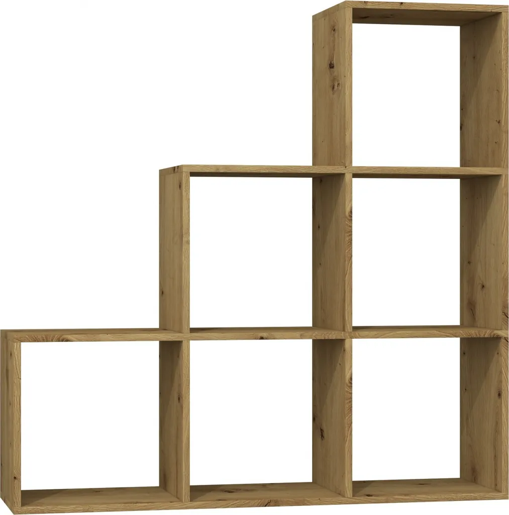 Meuble de rangement salon MIKK 1 chêne artisan - Étagère pour livres