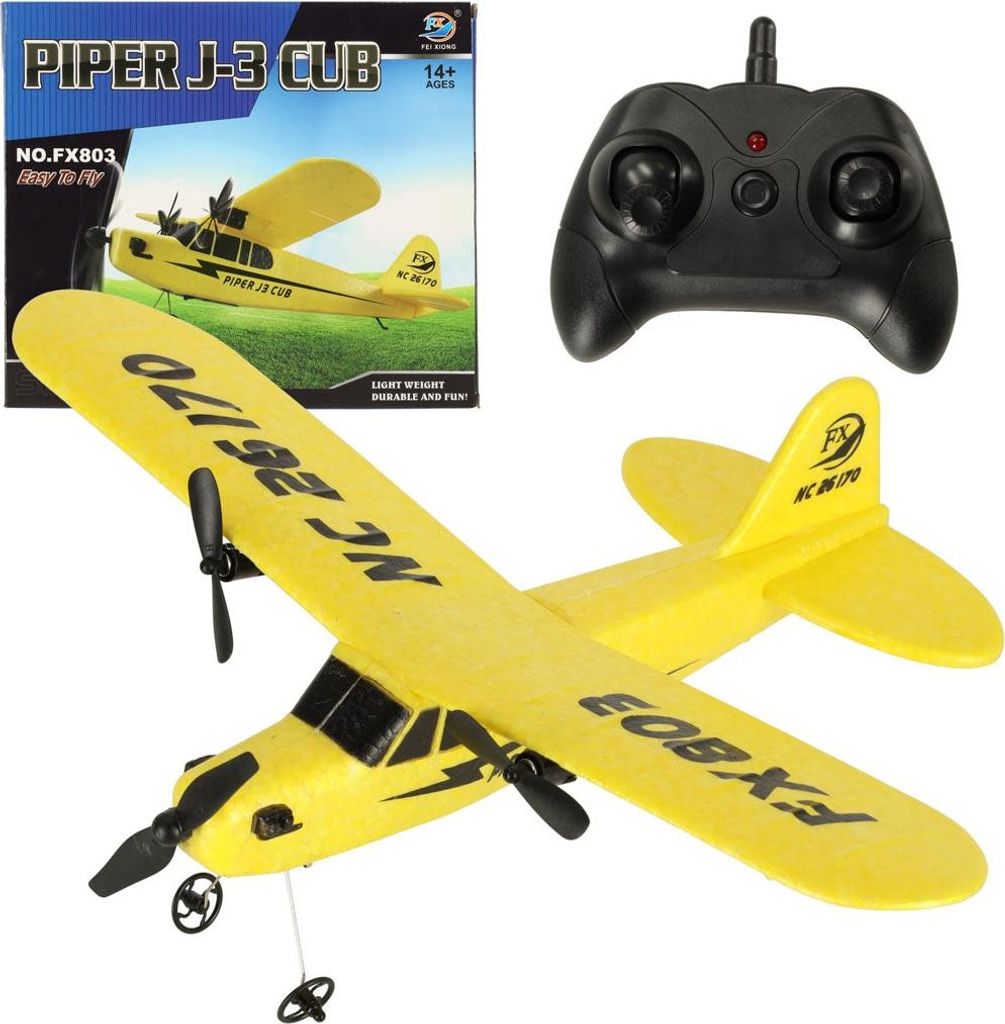KIK KX4307 RC letadlo FX803 Piper 150 mAh, 2.4 GHz, žluté Obrázek produktu 