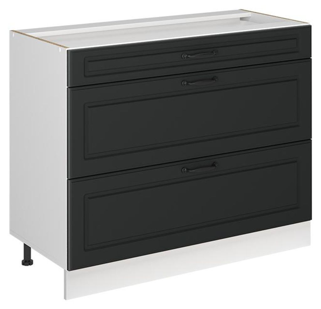 Meuble cuisine Vicco R-Line Anthracite campagne/Blanc 100cm Image du produit 