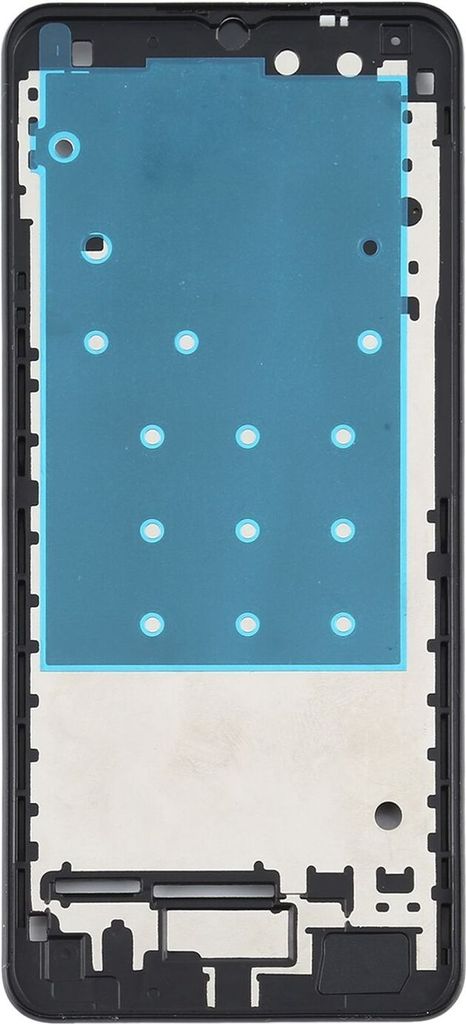 Front Housing LCD Rahmen für Samsung Galaxy A12 Schwarz Bezel Ersatzteil Zubehör