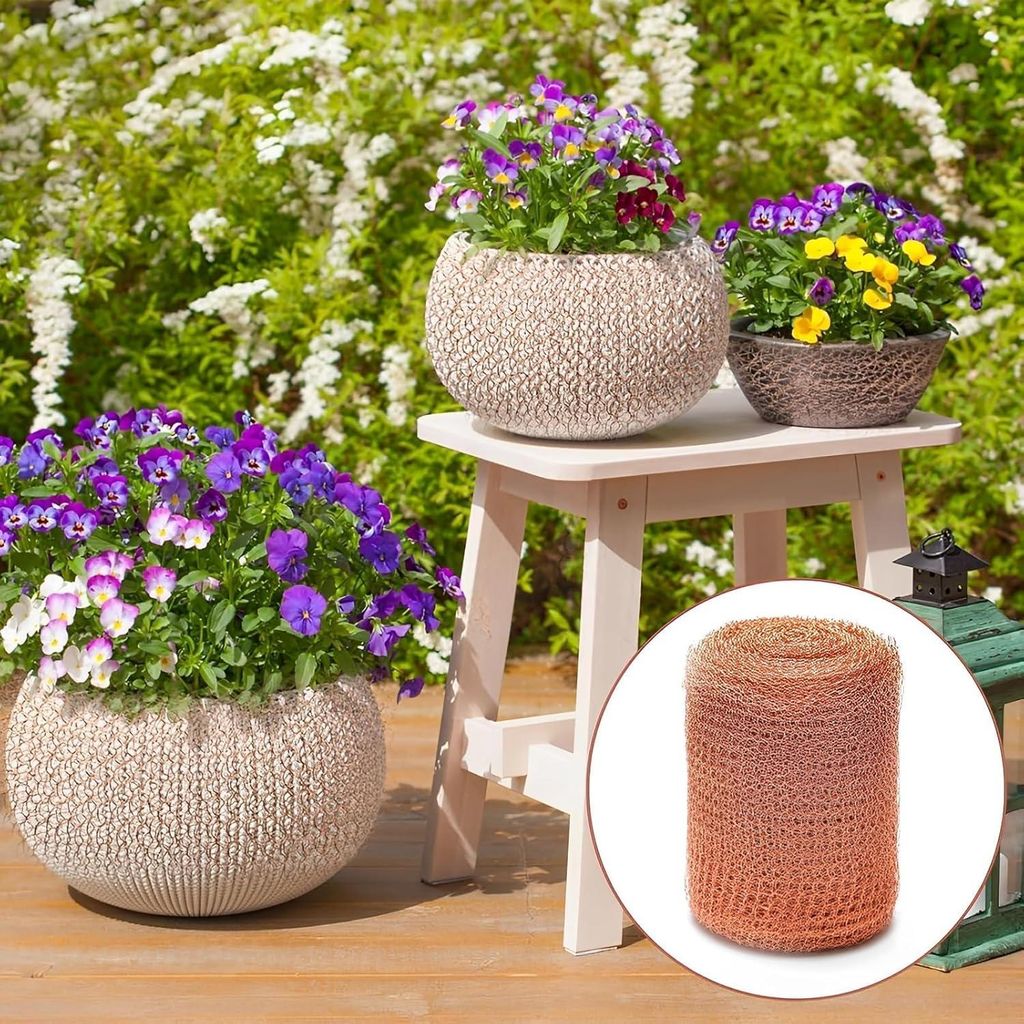 Koperband gegen Schnecken - Schneckenabwehr für erhöhtes Blumenbeet - 127 cm x 6 m - Insekten- und Nagetierschutz