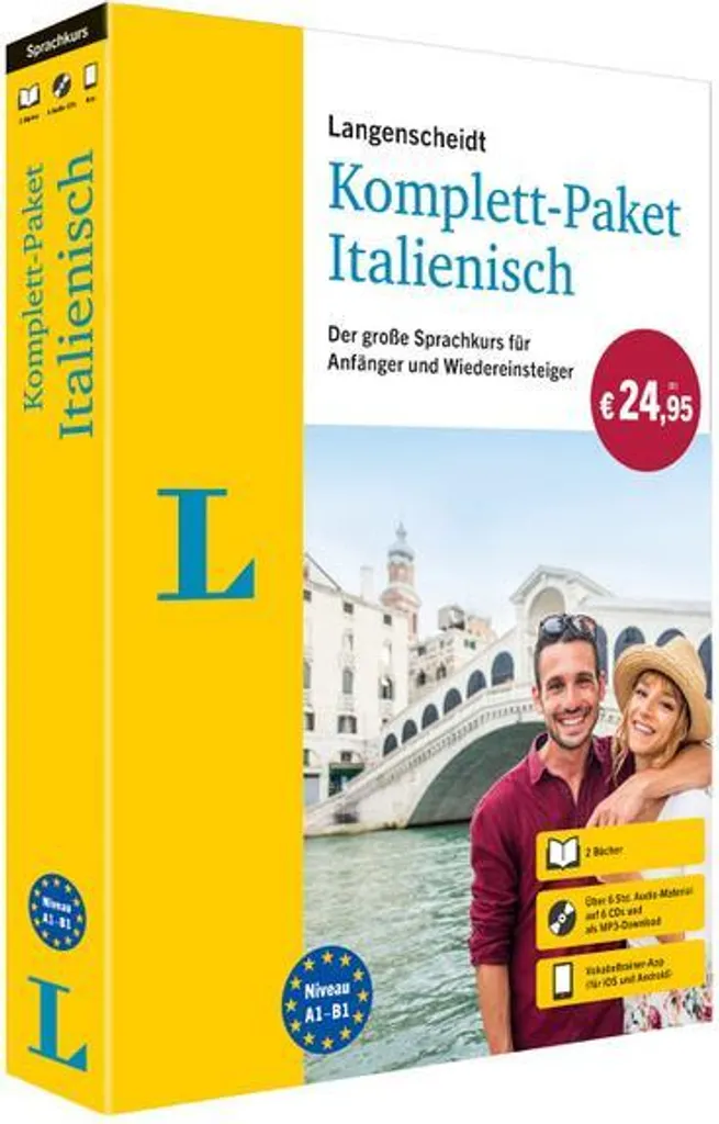 Apprendre l'italien pour voyager : méthode complète Langenscheidt Pro