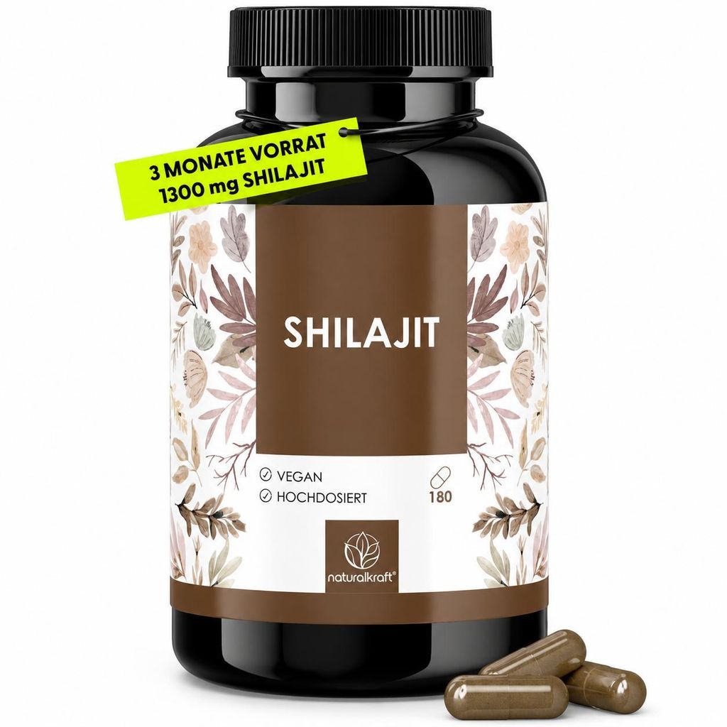 Shilajit Kapseln – Hochdosiert mit 13.000mg pro Produktbild 