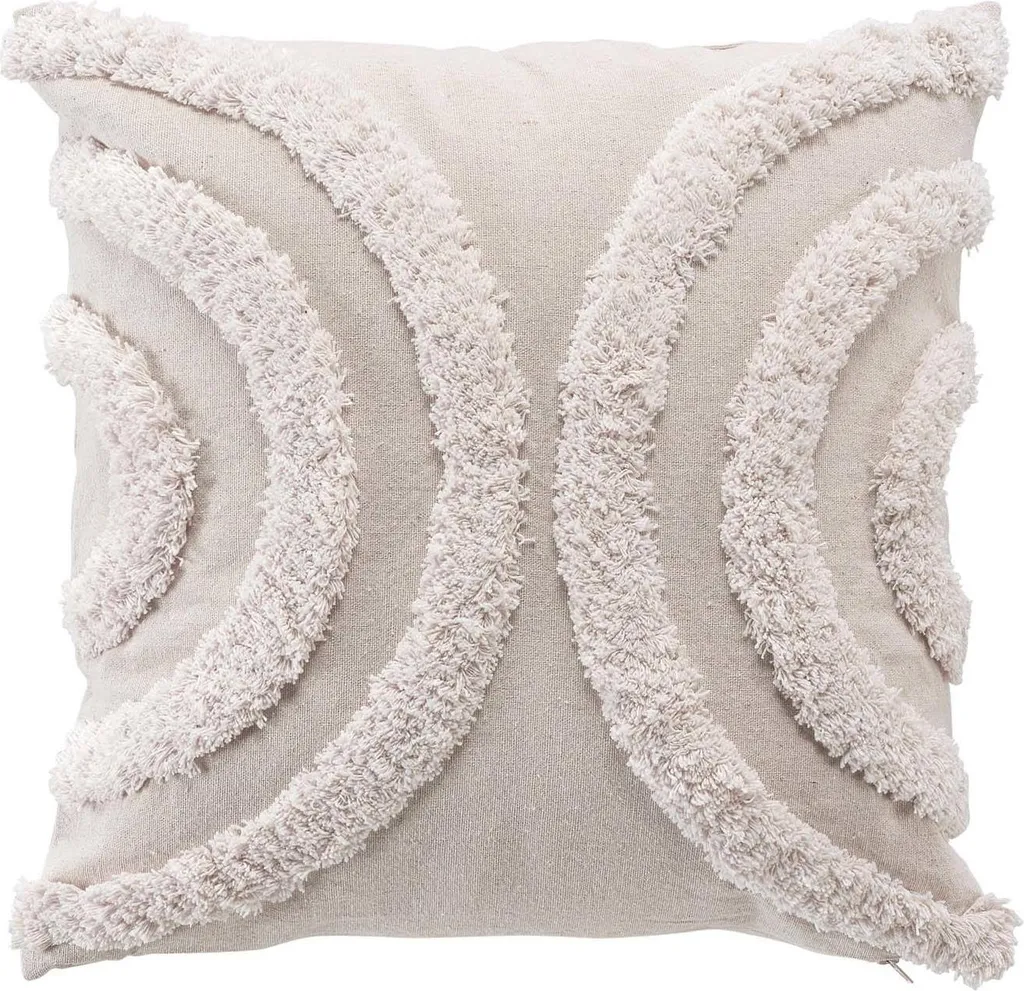 Coussin décoratif ZITA effet bouclé 40x40 cm pour une ambiance cocooning