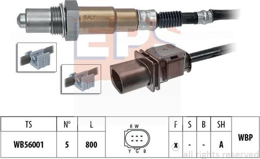 EPS 1.998.430 Lambdasonde OE 9A260618801 kompatibel mit 911