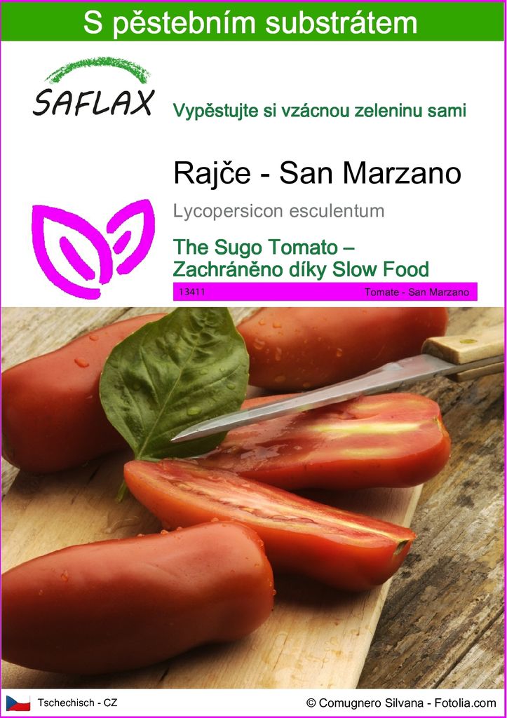 SAFLAX - Rajče - San Marzano - Lycopersicon esculentum - 10 Obrázek produktu 