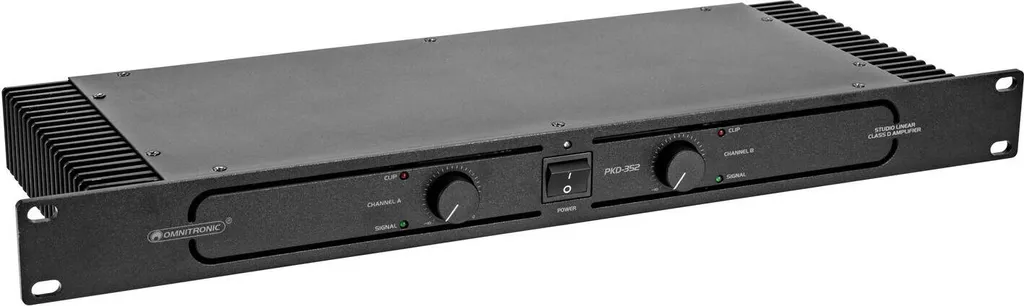 Ampli Stéréo OMNITRONIC PKD-352 pour Enceintes Passives et Monitoring Audio