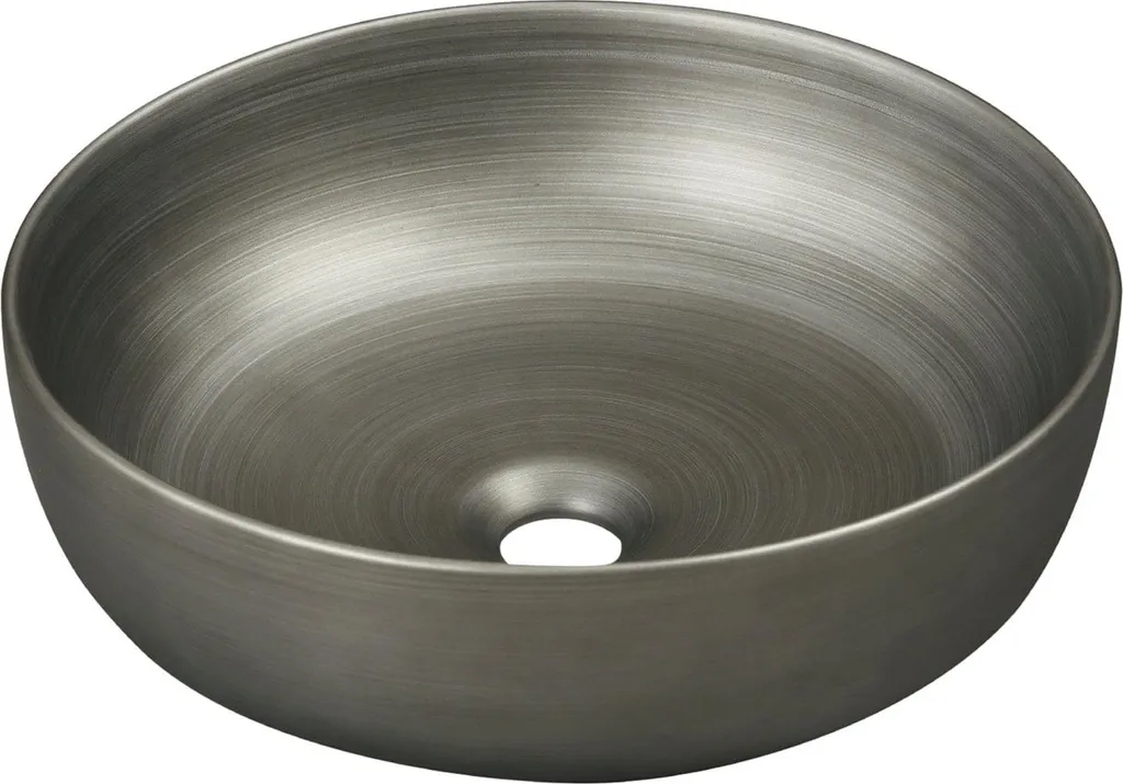 Kerra KR-98 Lavabo Bagno Grigio Argento 41,5 cm: Arredo Loft