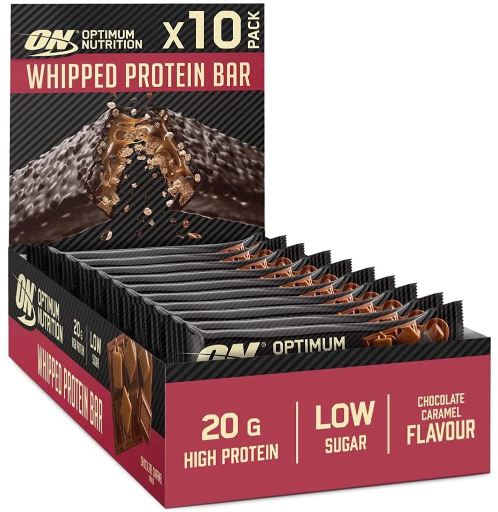 Optimum Nutrition Whipped Protein Bar (10x60g) Chocolate Caramel - Riegel - Protein-Riegel