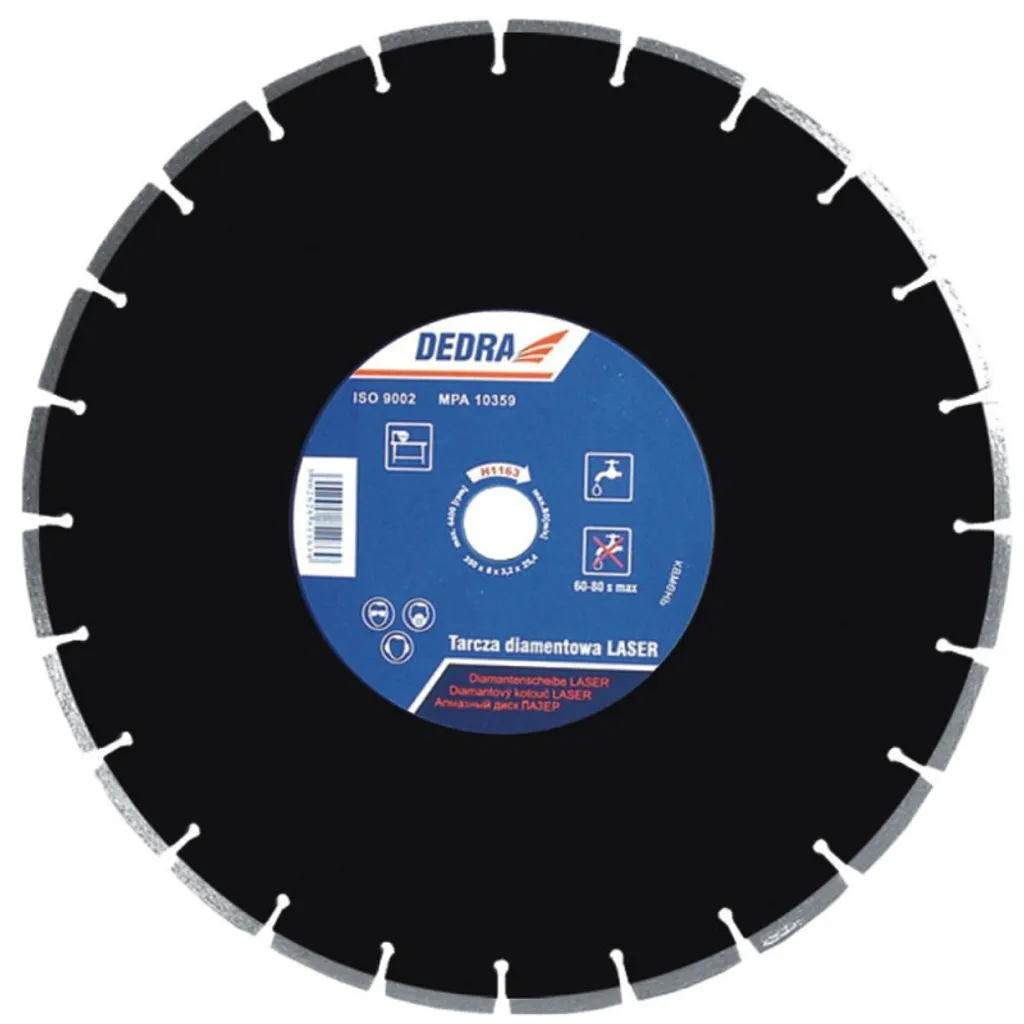 Disque Diamant Asphalte Dedra H1183 350mm : Fini les Lames qui Patinent