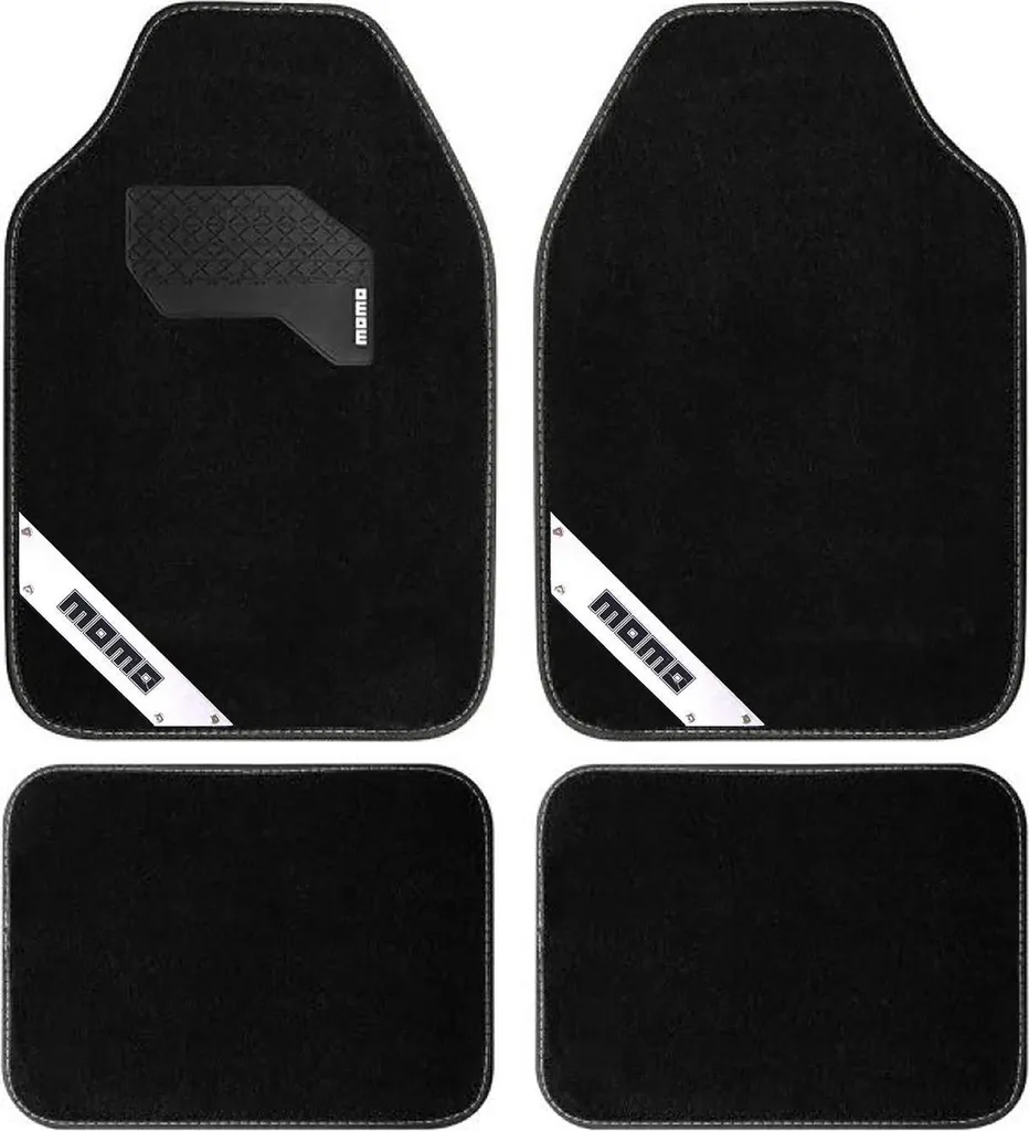 Protection sol voiture : 4 tapis universels en tissu pour coupé et sport