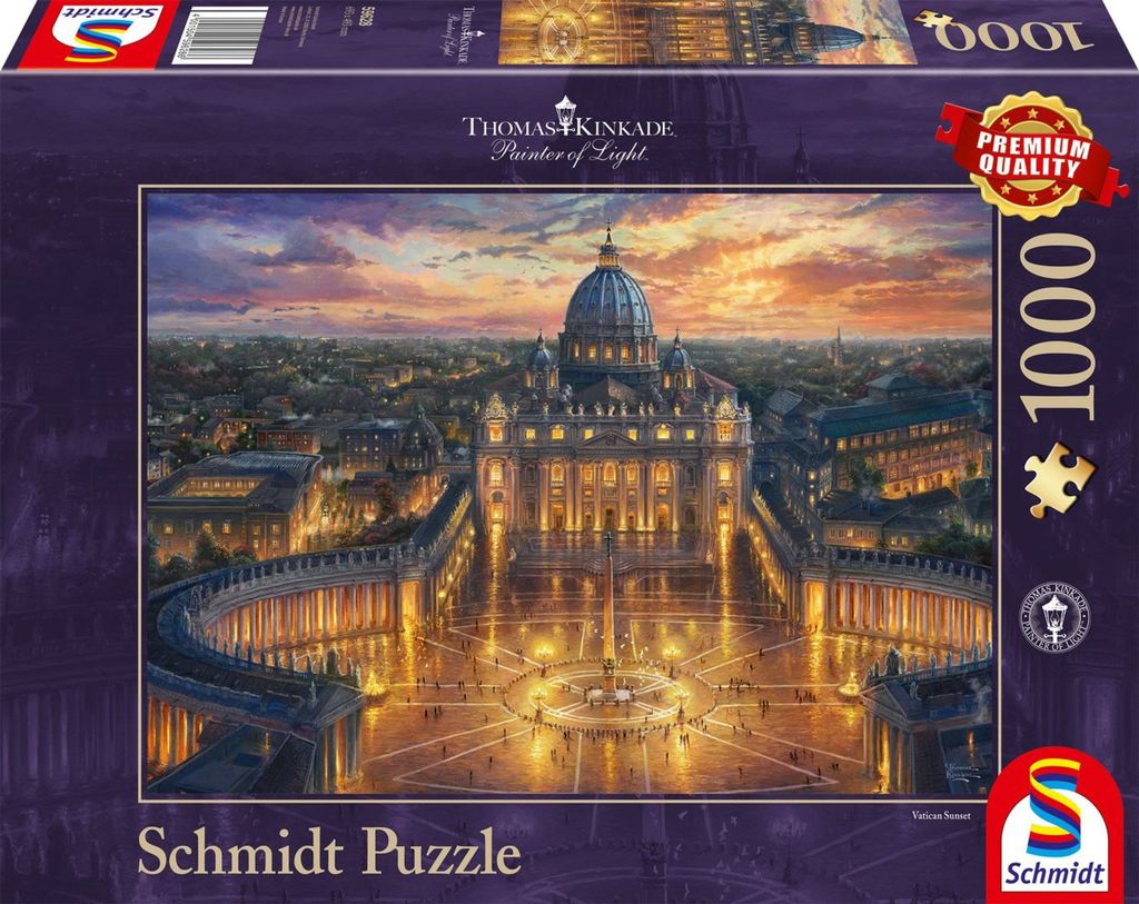 Schmidt Spiele The Vatican, 1000 kusů, Město, 12 rok/roky Obrázek produktu 
