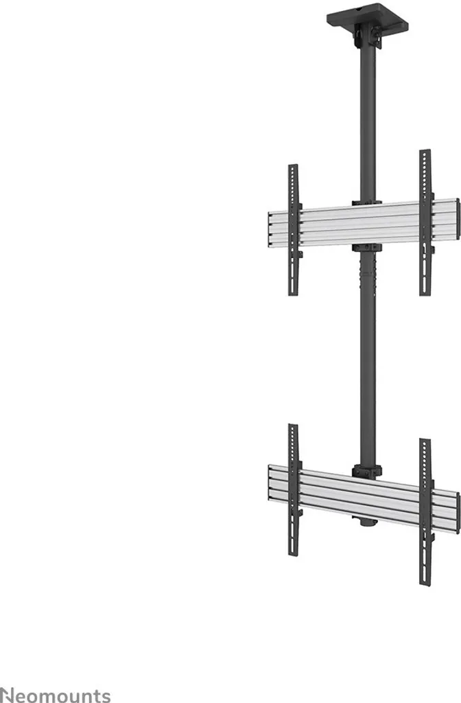 Support Plafond Robuste pour 2 Écrans Verticaux : Sécurité et Design