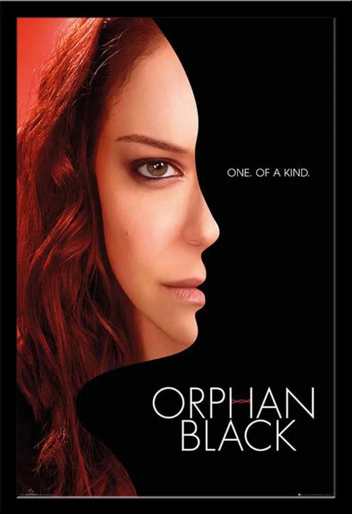 Orphan Black - Poster - Unico nel suo genere + cornice rimovibile, Shinsuke® Maxi MDF nero, disco acrilico