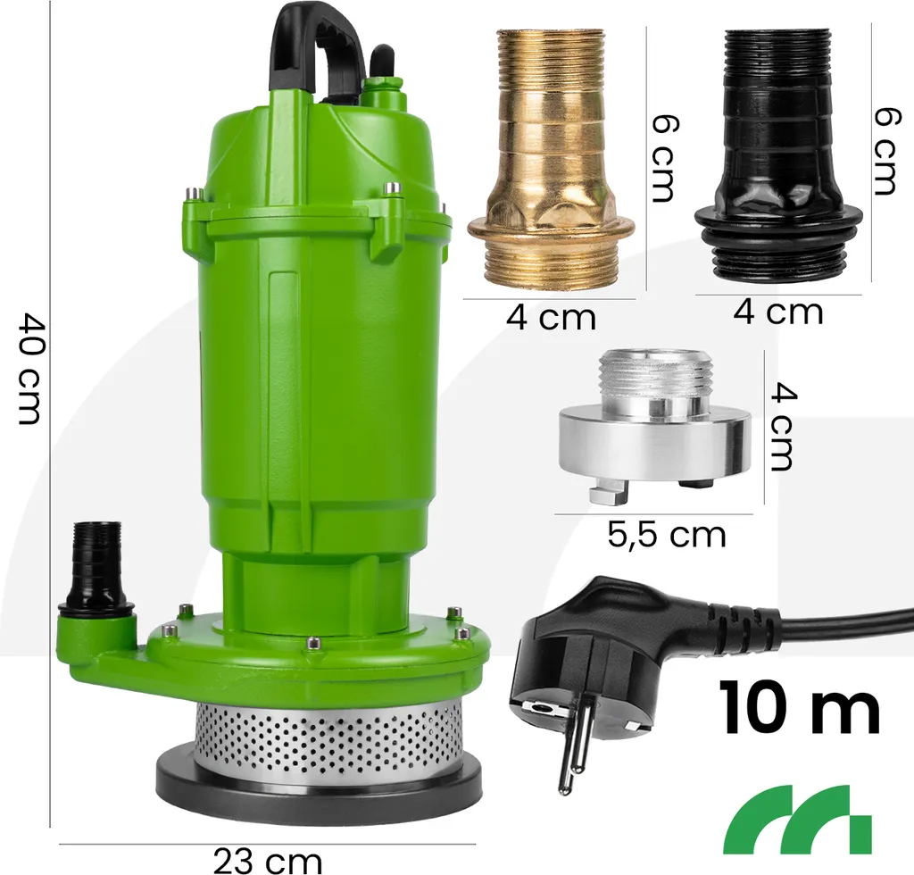 Pompe de Relevage Eaux Chargées MalTec 12000 l/h avec Câble de 10m - 2