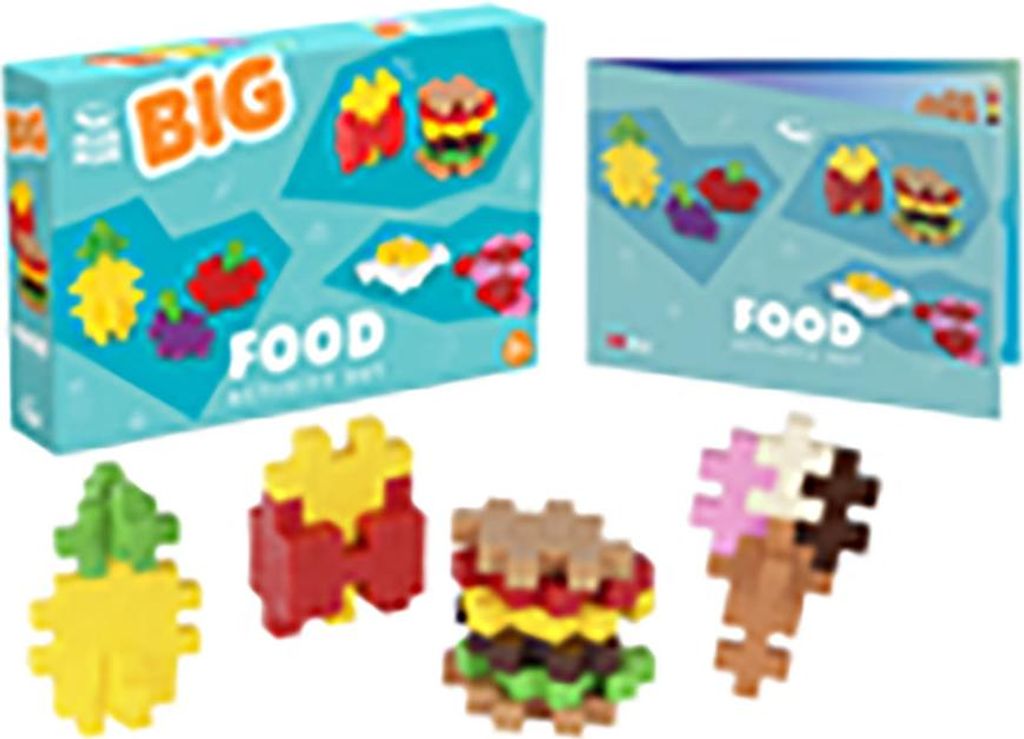 Plus Plus Big Activity Food 3993 Bauspiel One Size
